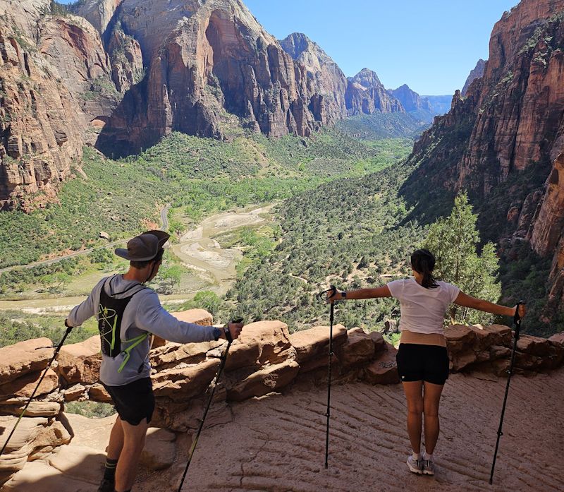 A view into the shaded and cool Refrigerator Canyon.